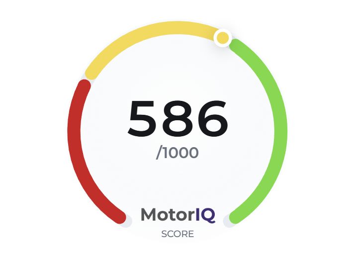 Example MotorIQ score: 586 out of 1,000